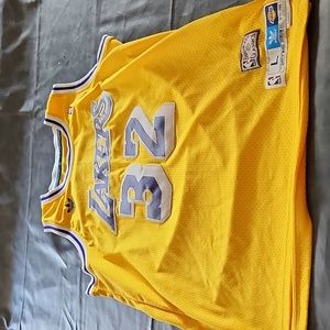 Super cool Vintage Magic Johnson Lakers Adidas Hardwood Classics jersey in sz L